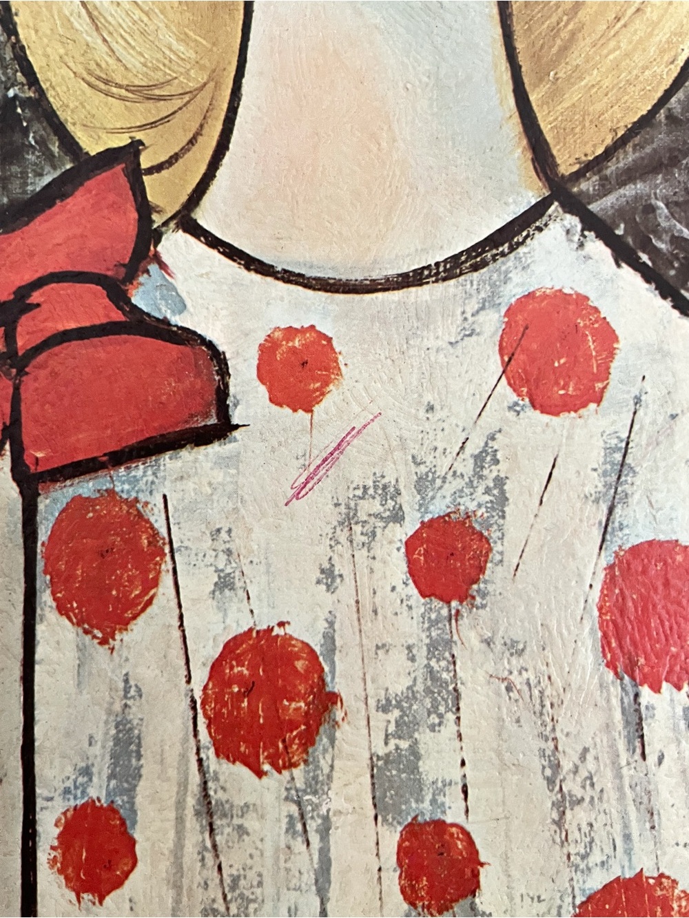 Vintage 1960s Goddard "Susie" Big Eye Girl Framed Art Print MCM Kitsch Retro - Picture 9 of 10